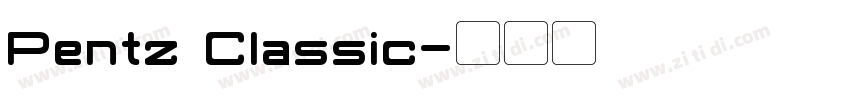 Pentz Classic字体转换